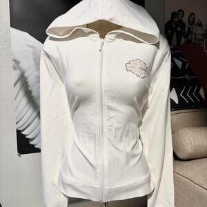 Harley davidson white zip up